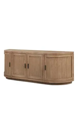 Nicola Pine Media Cabinet - Beige by Anthropologie, alternate view