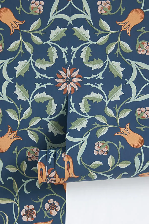 No. 1 Holland Park Floral Wallpaper - Blue by Anthropologie, alternate view