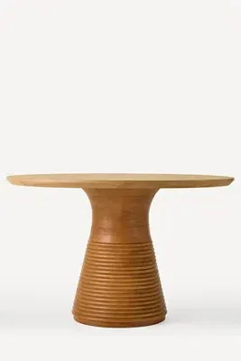 Noa Round Dining Table - Beige by Anthropologie, alternate view