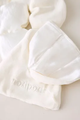 NodPod Silk Weighted Eye Mask - White, Mulberry Silk alternate view