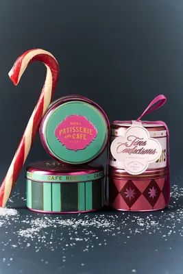 Noel Market Gourmand Candle Gift Set - Pink, Cotton by Anthropologie, image 2