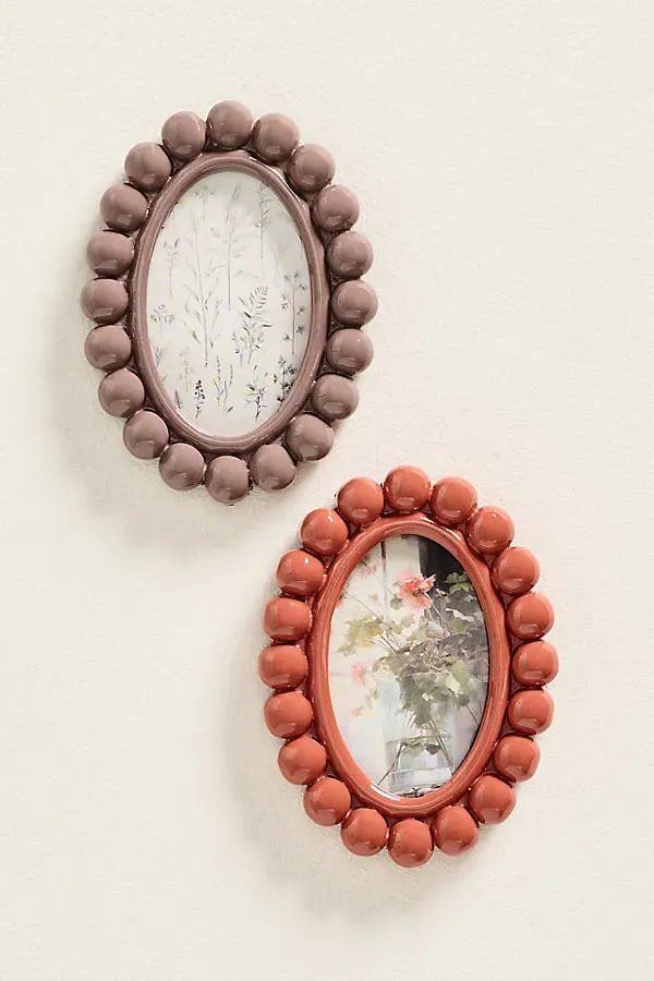 Nora Magnet Frames Set of 2 - Red, Resin by Anthropologie