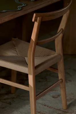 Oak Farmhouse Dining Chair - Beige, Rope by Anthropologie, alternate view