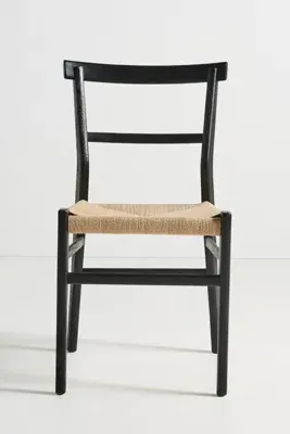 Oak Farmhouse Dining Chair - Black, Rope by Anthropologie, alternate view