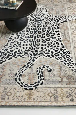 Octavia Leopard 2x3 Rug - Beige, Wool product