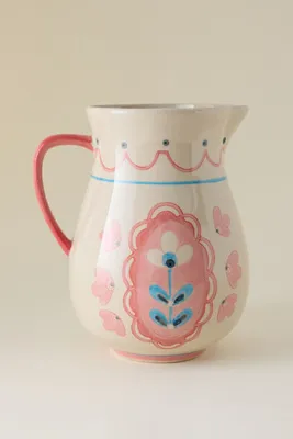 Odina Jug - Pink, Stoneware product