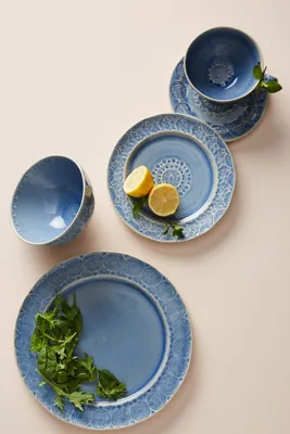 Old Havana Bread Plates Set of 4 - Blue product