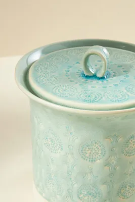 Old Havana Canister - Green, Ceramic product