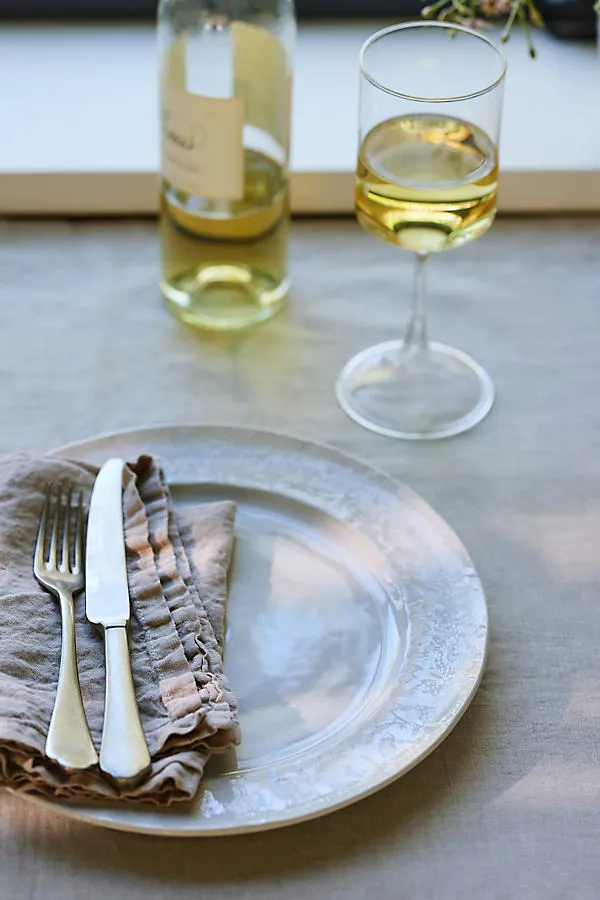 Old Havana Portuguese Stoneware Dinner Plates Set of 4 - White by Anthropologie