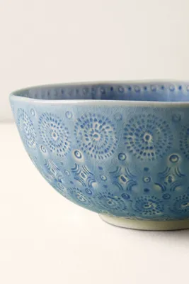 Old Havana Portuguese Stoneware Salad Bowl - Blue by Anthropologie, image 2