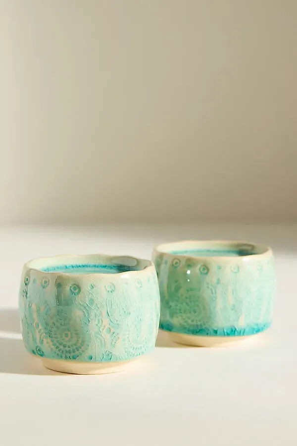 Old Havana Salt & Pepper Shakers - Mint by Anthropologie