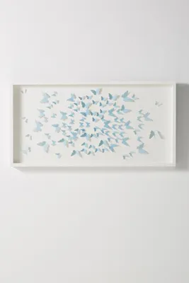 Ombre Butterflies Wall Art - Silver product