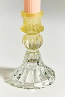 Ombre Glass Candle Holder - Yellow product