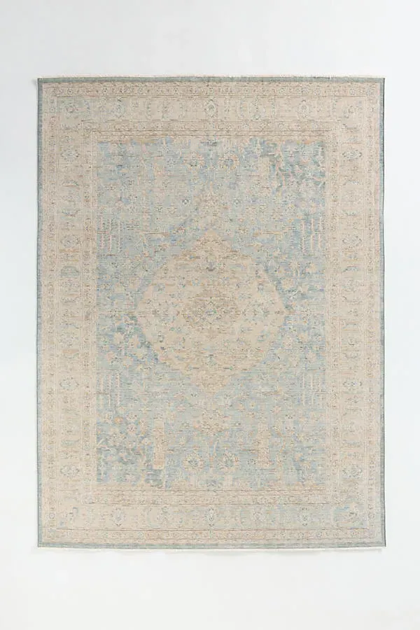 Once Upon a Time Hand-Knotted Rug - Blue, Wool by Anthropologie