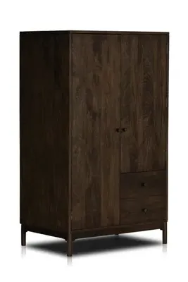 Ophelia Two-Door Two-Drawer Armoire - Brown, Tropical Hardwood product