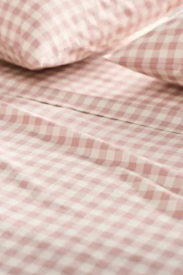 Organic Cotton Percale Printed Bedding Set - Purple, Cotton product