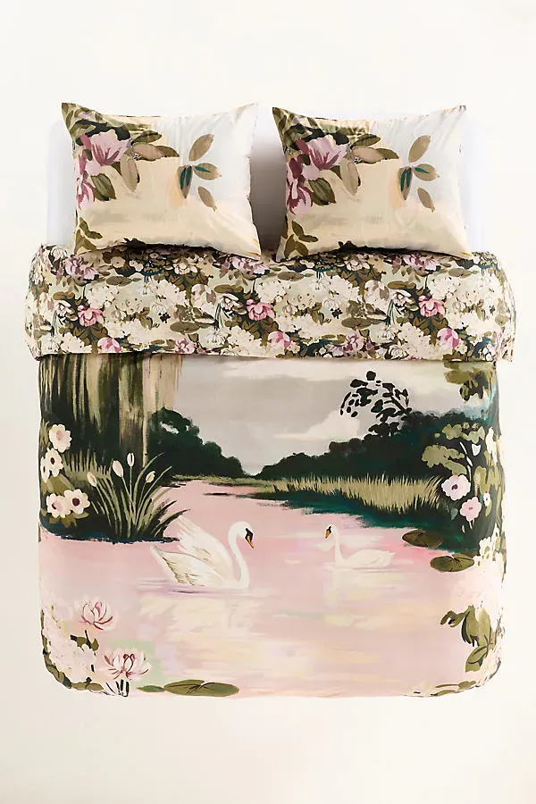 Organic Cotton Printed Percale Duvet Collection by Anthropologie, image 2