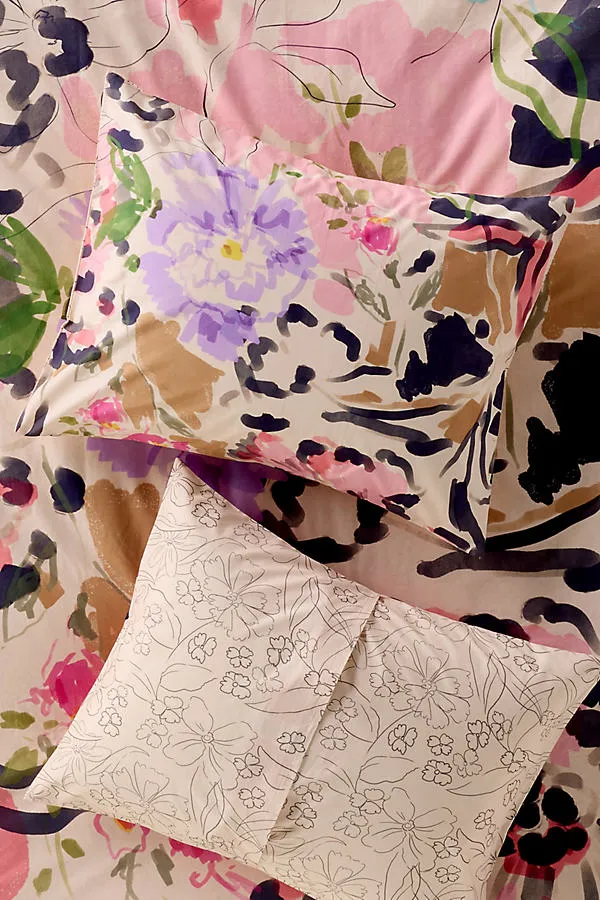 Organic Cotton Printed Percale Pillowcases Set of 2 - Queen product
