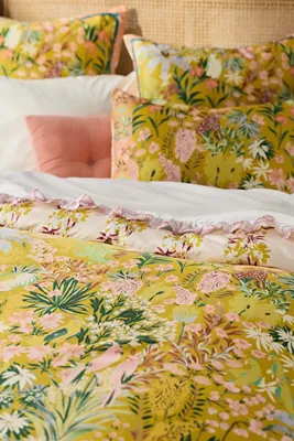 Organic Cotton Printed Sateen Duvet - Green product