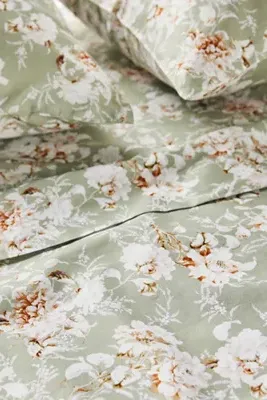 Organic Cotton Sateen Printed Sheet Set - Double alternate view