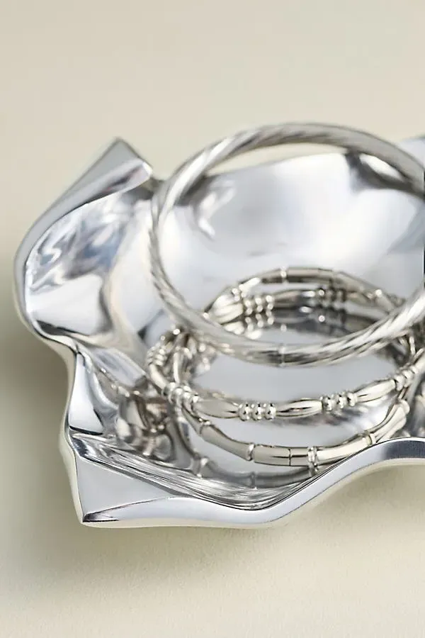Organic Metal Trinket - Silver, Aluminum by Anthropologie, alternate view