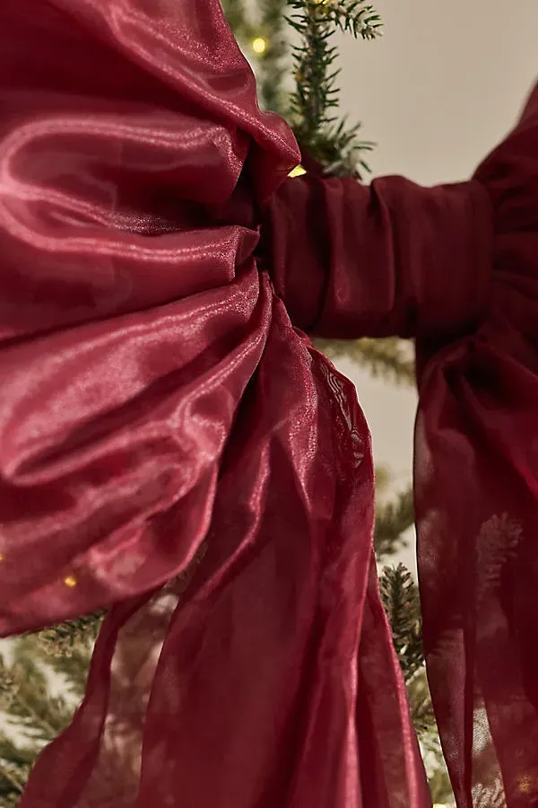 Organza Bow Tree Topper - Polyester by Anthropologie, image 2