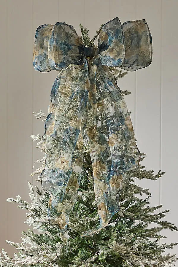 Organza Bow Tree Topper - Polyester by Anthropologie