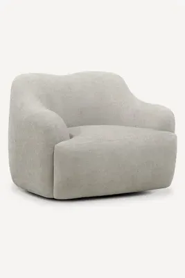 Orla Swivel Chair - Beige, Linen Blend product