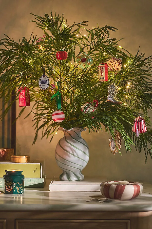 Oyster Glass Ornament - Gold by Anthropologie, alternate view