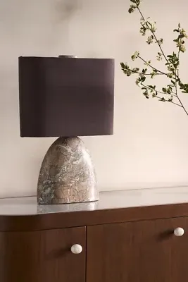 Palmer Marble Oval Table Lamp by Anthropologie, alternate view