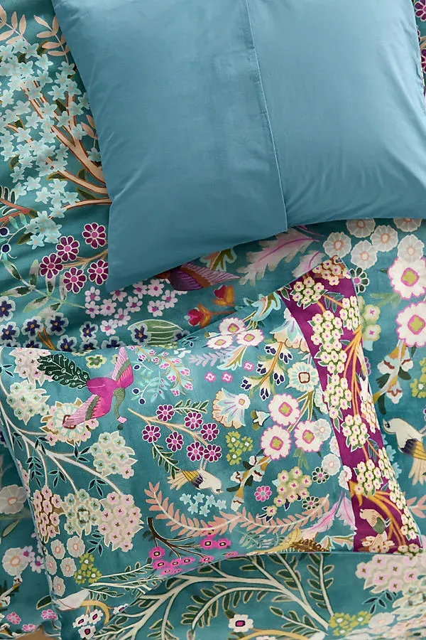 Paradise Floral Printed Pillowcases Set of 2 - Organic Cotton Sateen product