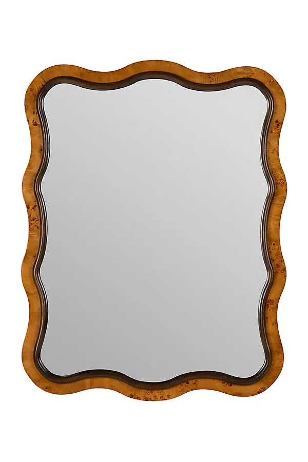 Park and Oak x Cooper Classics Arabella Wavy Wood Wall Mirror - Brown product