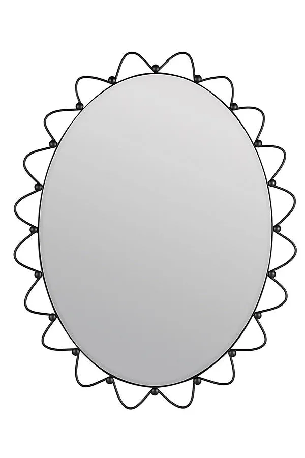 Park and Oak x Cooper Classics Sienna Wavy Wall Mirror - Black product