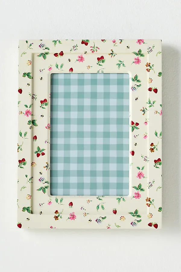 Pattern Drench Picture Frame - Red by Anthropologie