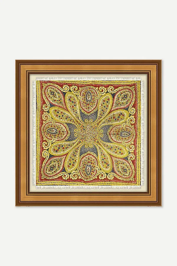 Patterned Scarf Gold Wall Art product