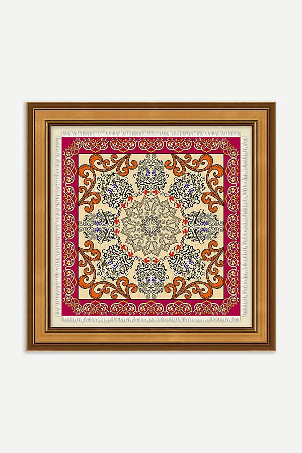 Patterned Scarf Red Wall Art - Watercolor product