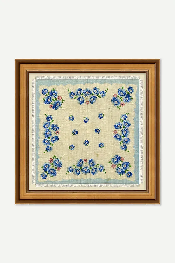 Patterned Scarf Wall Art - Blue product