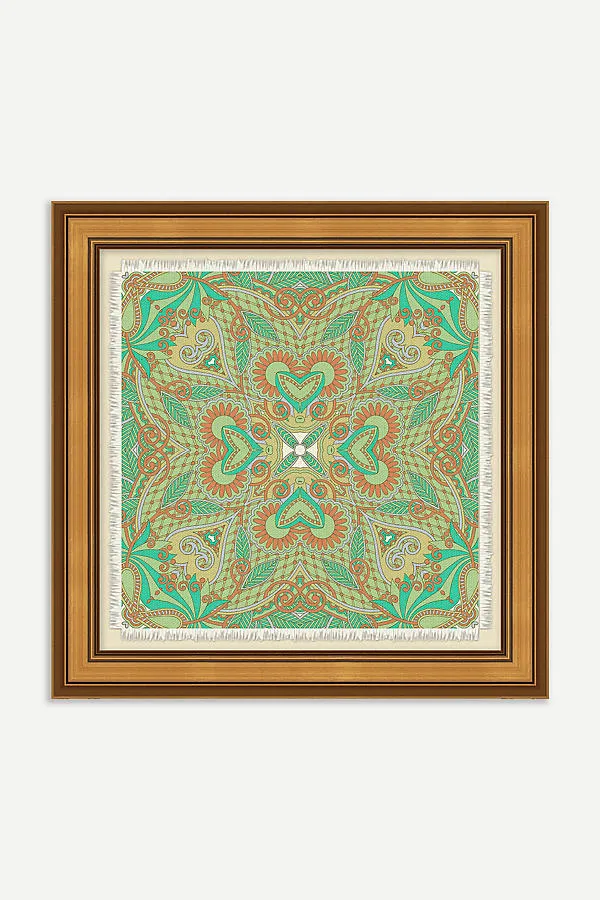 Patterned Scarf Wall Art - Seafoam Green product