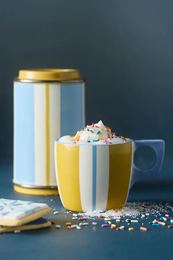 Paulinette Demi Sipper & Mug Set - Blue, Stoneware by Anthropologie