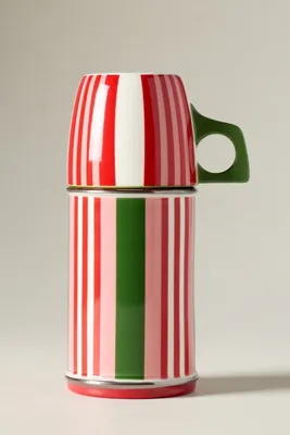 Paulinette Demi Sipper & Mug Set - Red, Stoneware by Anthropologie, alternate view