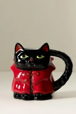 Peluche Halloween Stoneware Cat Mug product
