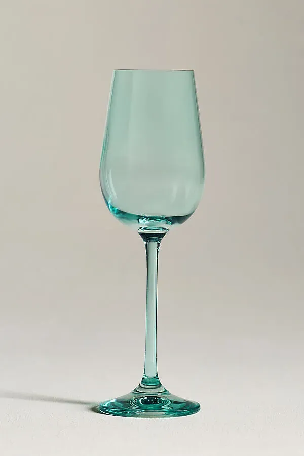 Peony Aperitif Glasses Set of 4 - Green, Cristallin Glass by Anthropologie