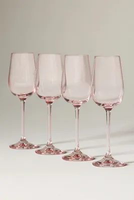 Peony Aperitif Glasses Set of 4 - Pink, Cristallin Glass by Anthropologie, alternate view