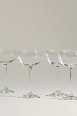 Peony Nick & Nora Glasses Set of 4 - Clear, Cristallin Glass by Anthropologie, alternate view