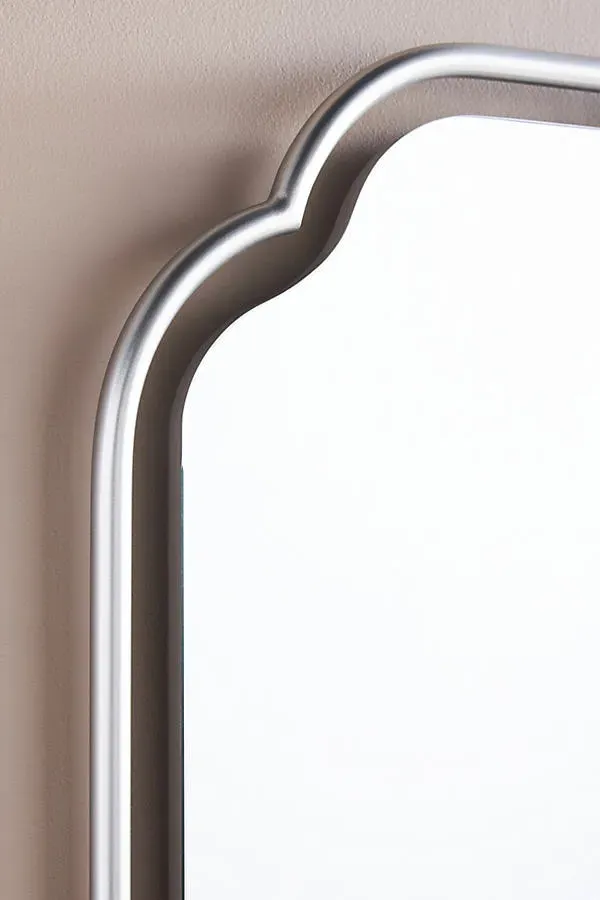 Perla Metal Bath Mirror - Silver product