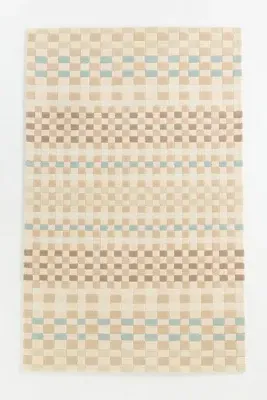 Perrin Tufted Geometric Rug - Beige, Cotton/Wool product