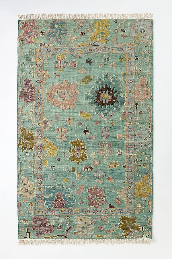 Perry Persian-Inspired Rug - Blue, Wool by Anthropologie