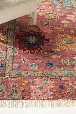 Perry Persian-Inspired Rug - Pink, Wool product