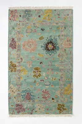 Perry Wool Hand-Knotted Persian-Inspired Rug - Blue product
