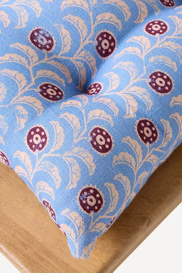 Petite Roma Dining Chair Cushion - Purple, Cotton by Anthropologie, alternate view